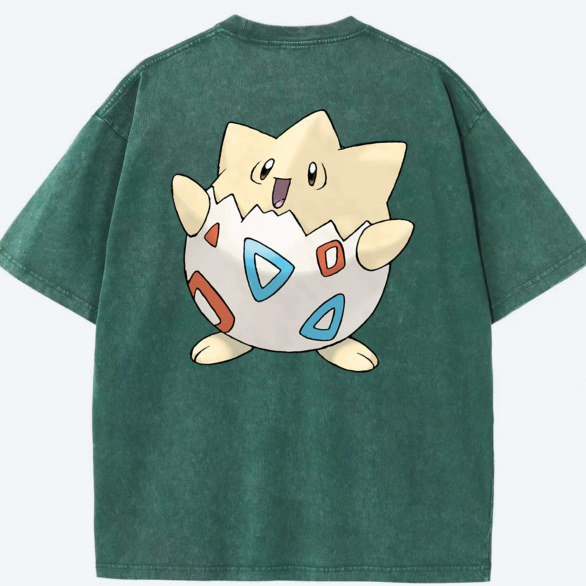 （画像用） ポケットモンスター Pokémon 綿100% ヴィンテージ風 半袖Tシャツ（背面プリント）